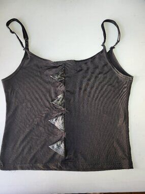 vintage early 2000s Serious dino spines tank top, sz lg
